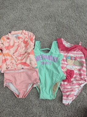 Bundle of 3 9-12 month girl swimsuits